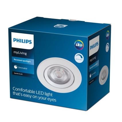 Philips - LED Димируема луничка за вграждане LED/5W/230V 2700K