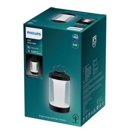 Philips - LED Димируема преносима лампа CICERO LED/6W/5V IP54