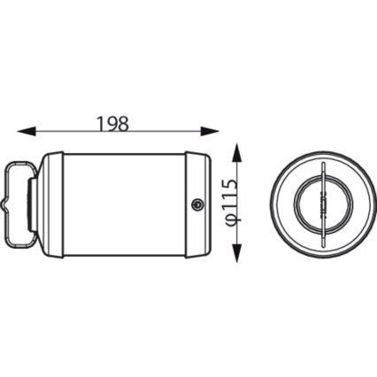 Philips - LED Димируема преносима лампа CICERO LED/6W/5V IP54