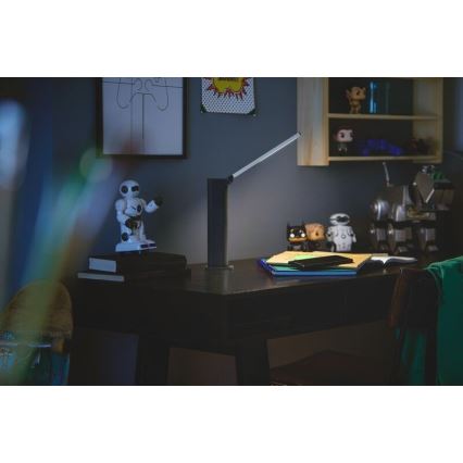 Philips - LED Димируема сензорна настолна лампа AMBER LED/5W/5V черна