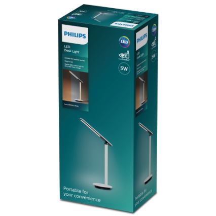 Philips - LED Димируема сензорна настолна лампа ROCK LED/5W/5V 1800 mAh