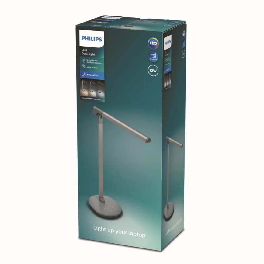 Philips - LED Димируема сензорна настолна лампа SWORD LED/12W/230V 2700/4000/6500K CRI90