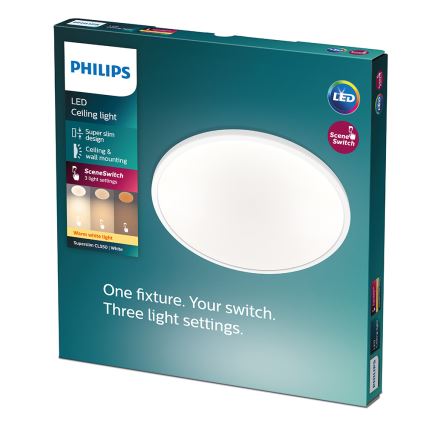 Philips - Димируемо LED таванно осветително тяло LED/15W/230V 2700K