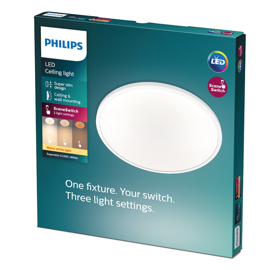 Philips - Димируемо LED таванно осветително тяло LED/15W/230V 2700K