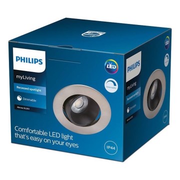 Philips - LED димируемо осветително тяло за баня ABROSA LED/9W/230V IP44