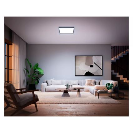 Philips - Димируемо LED таванно осветително тяло Hue AURELLE LED/39W/230V 2200-6500K 60x60 cm черно