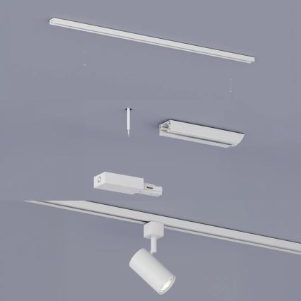 Philips - LED RGBW точково осветително тяло с възможност за димиране за релсова система EASYLINK HUE 3xGU10/4,7W/230V 2200-6500K 1m бяло