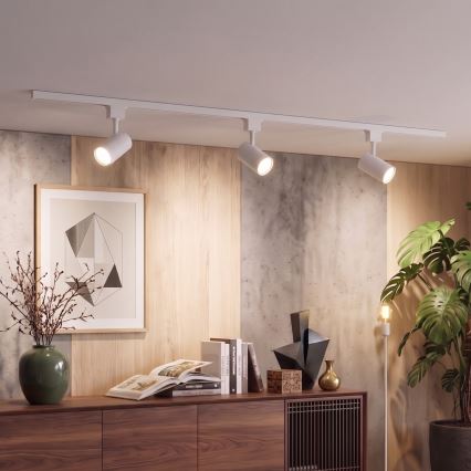 Philips - LED димируемо точково осветително тяло за шинна система EASYLINK 3xGU10/6,2W/230V 2200-2700K 1 m бяло