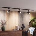 Philips - LED димируемо точково осветително тяло за шинна система EASYLINK 3xGU10/7W/230V 2200-2700K 1m черно