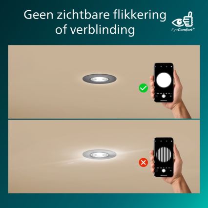 Philips - димируемо вградено LED осветително тяло CILANTRO LED/5W/230V 2700K черно