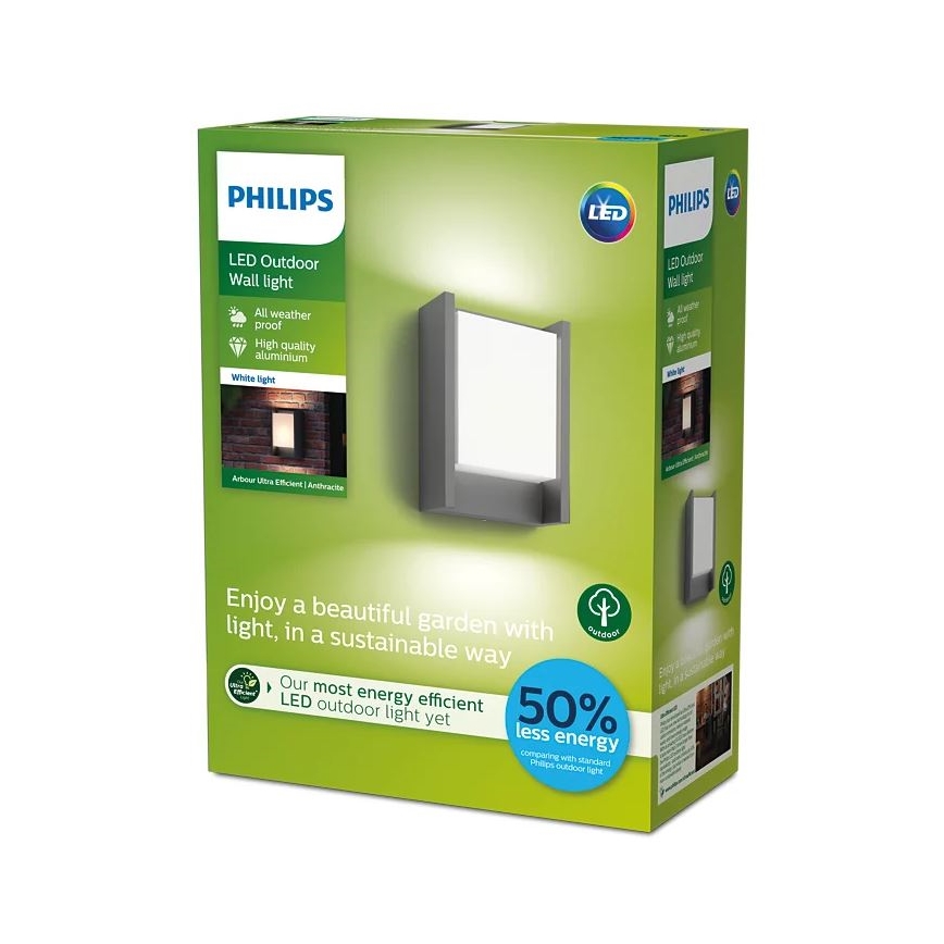 Philips - LED Екстериорен аплик LED/3,8W/230V 3000K IP44