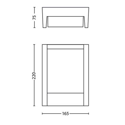 Philips - LED Екстериорен аплик LED/3,8W/230V 3000K IP44