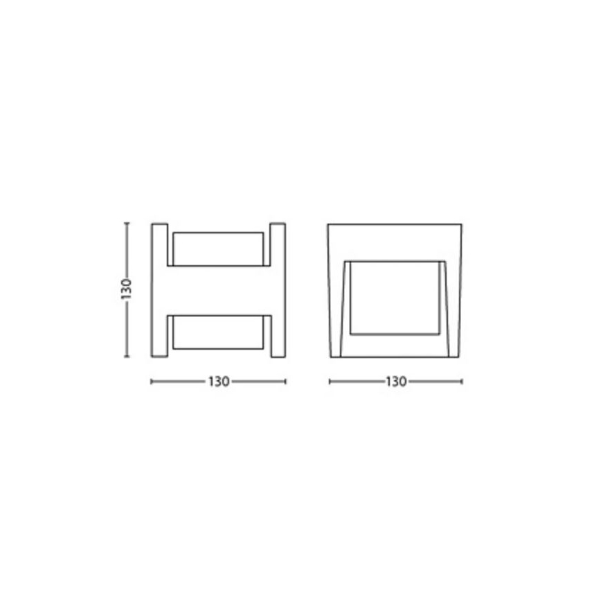 Philips - LED Екстериорен аплик ARBOUR LED/3,8W/230V 2700K IP44