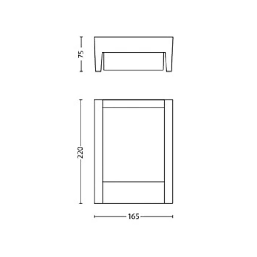 Philips - LED Екстериорен аплик ARBOUR LED/3,8W/230V 2700K IP44