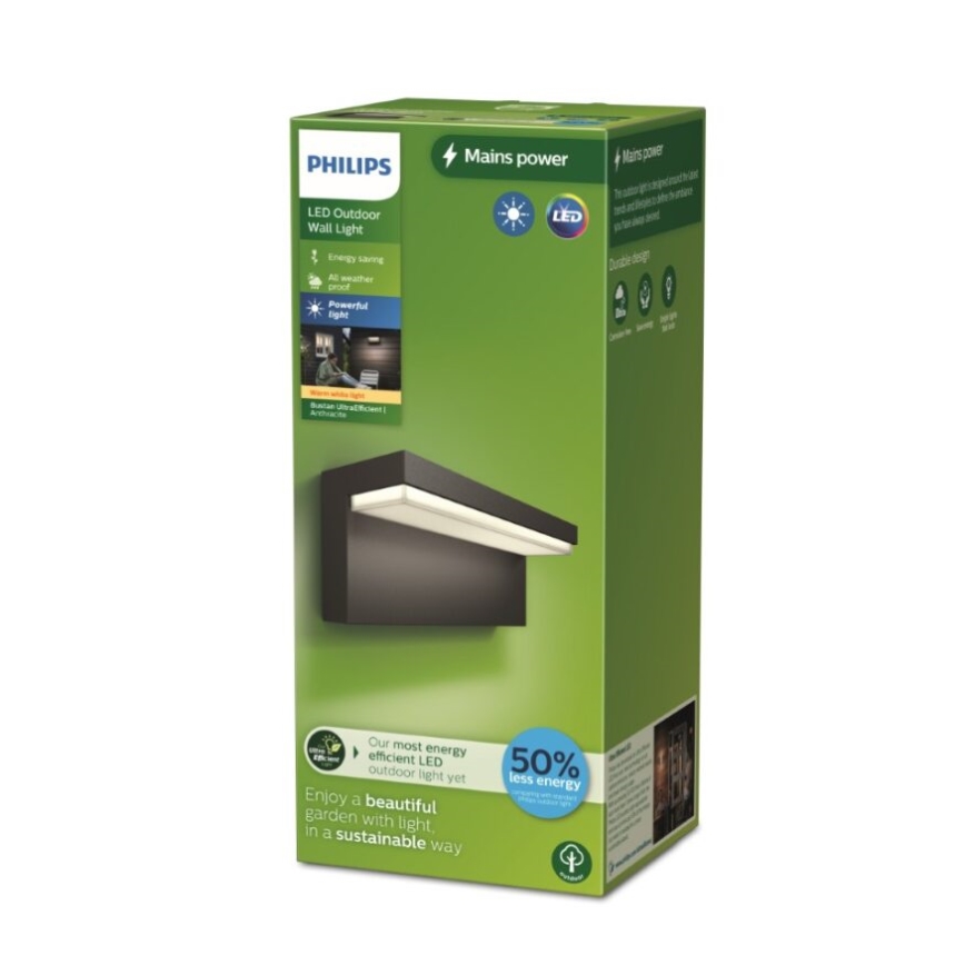 Philips - LED Екстериорен аплик BUSTAN LED/3,8W/230V 2700K IP44