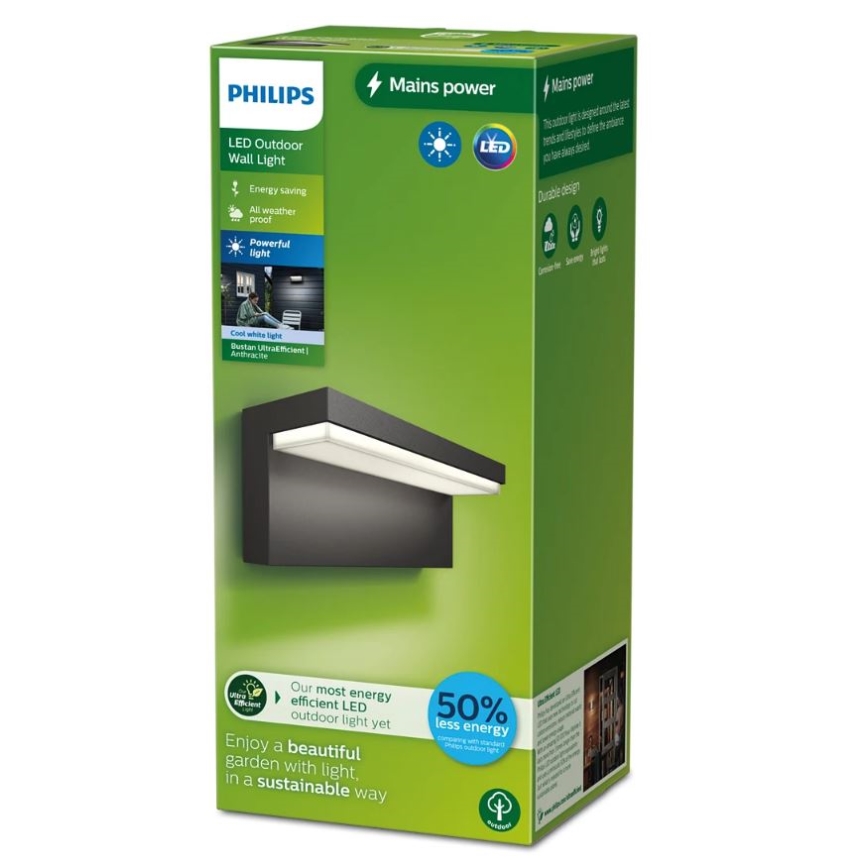 Philips - LED Екстериорен аплик BUSTAN LED/3,8W/230V 4000K IP44