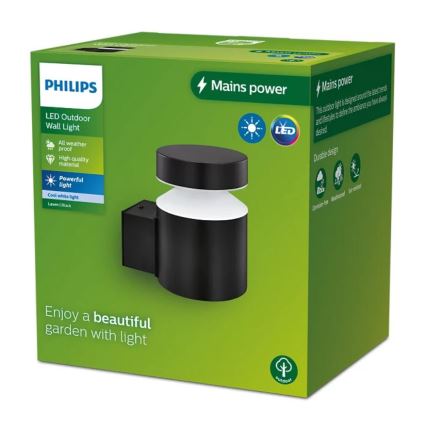 Philips - LED Екстериорен аплик LAVEN LED/6W/230V 4000K IP44