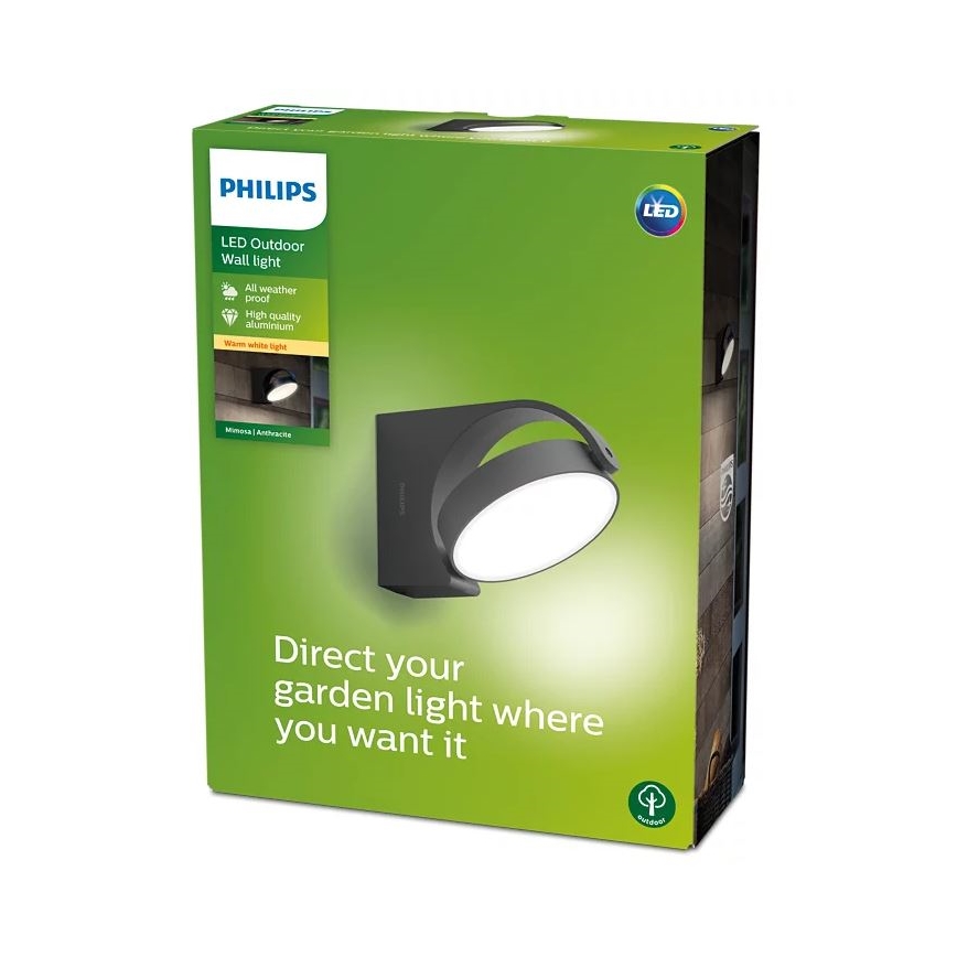 Philips - LED Екстериорен аплик LED/7W/230V 2700K IP44
