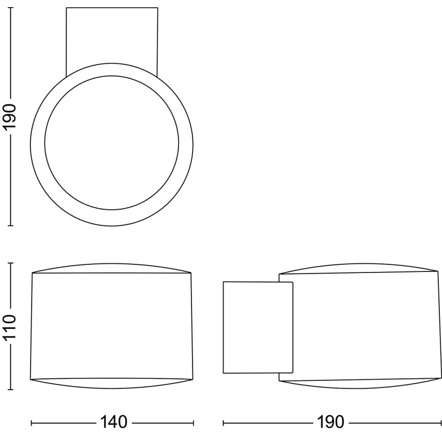 Philips - LED Екстериорен аплик OTIS LED/4,3W/230V 2700K IP44