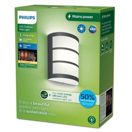 Philips - LED Екстериорен аплик PYTHON LED/3,8W/230V IP44