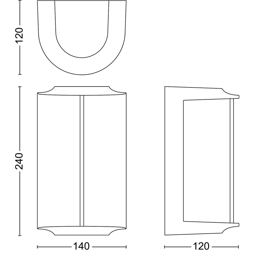 Philips - LED Екстериорен аплик REESE LED/4,3W/230V 2700K IP44