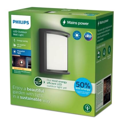 Philips - LED Екстериорен аплик SAMONDRA LED/3,8W/230V IP44