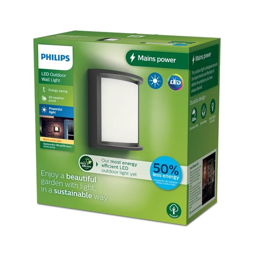 Philips - LED Екстериорен аплик SAMONDRA LED/3,8W/230V IP44