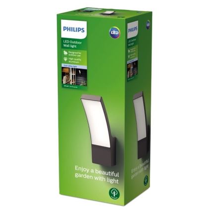 Philips - LED Екстериорен аплик LED/12W/230V 4000K IP44