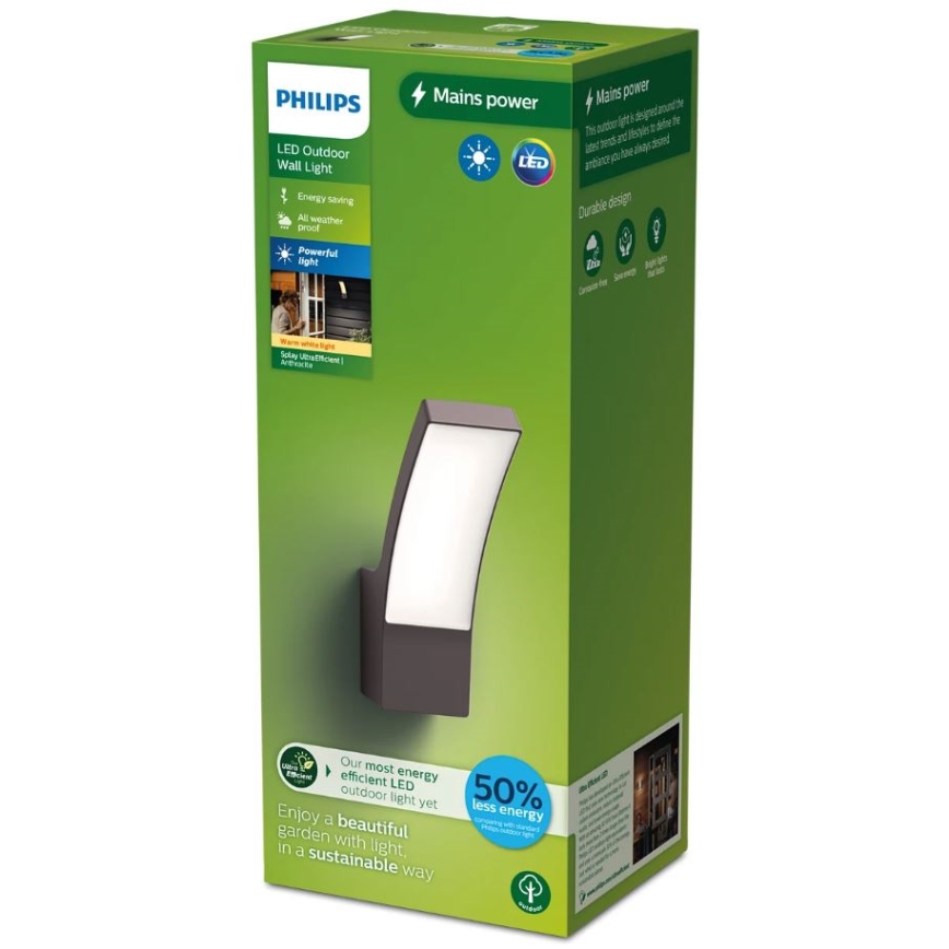 Philips - LED Екстериорен аплик SPLAY LED/3,8W/230V IP44