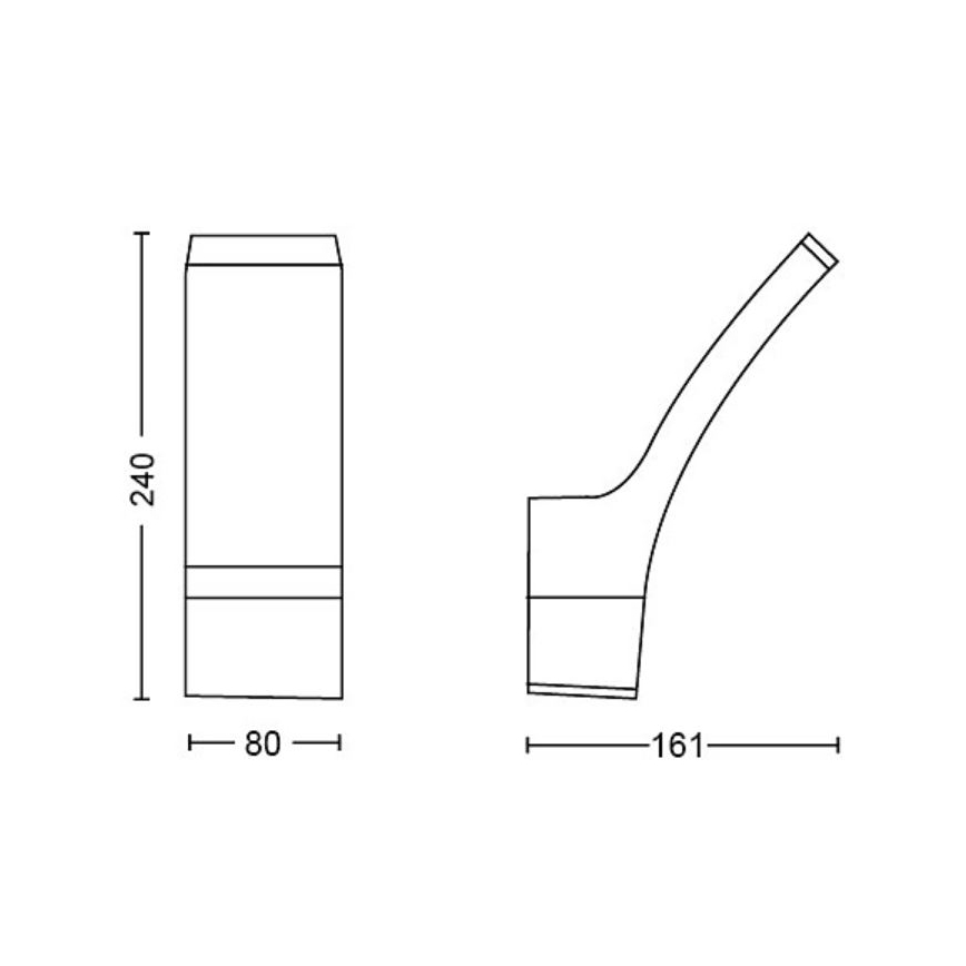 Philips - LED Екстериорен аплик SPLAY LED/3,8W/230V IP44