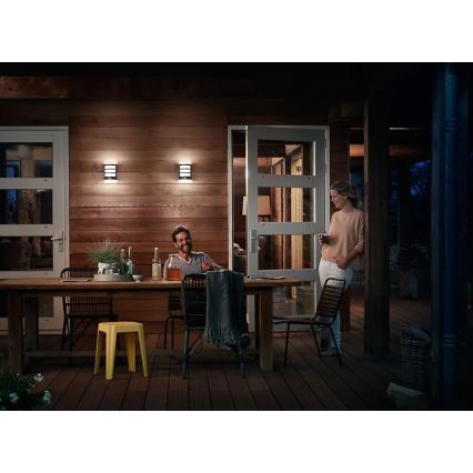 Philips - LED Екстериорен аплик със сензор PYTHON LED/3,8W/230V IP44