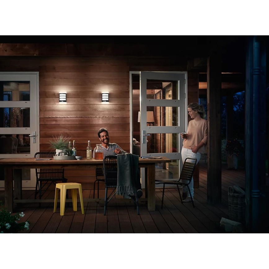 Philips - LED Екстериорен аплик със сензор PYTHON LED/3,8W/230V IP44