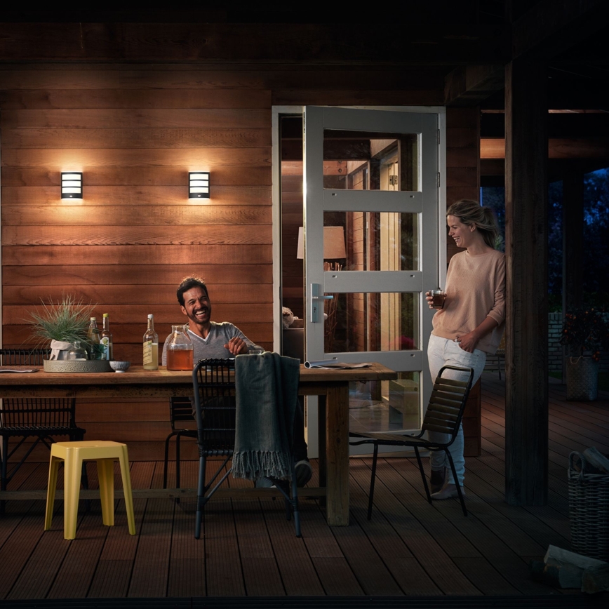 Philips - LED Екстериорен аплик със сензор LED/6W/230V 4000K IP44