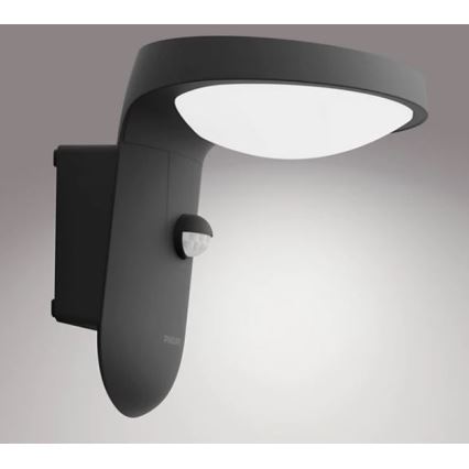 Philips - LED Екстериорен аплик със сензор LED/9W/230V 4000K IP44