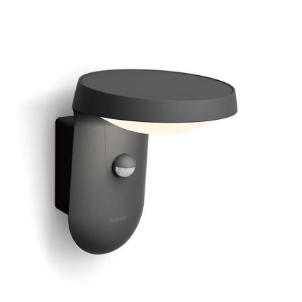 Philips - LED Екстериорен аплик със сензор LED/9W/230V 4000K IP44