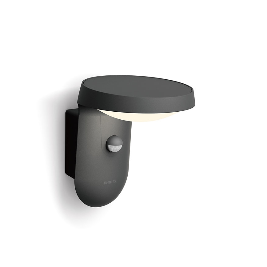 Philips - LED Екстериорен аплик със сензор LED/9W/230V 4000K IP44