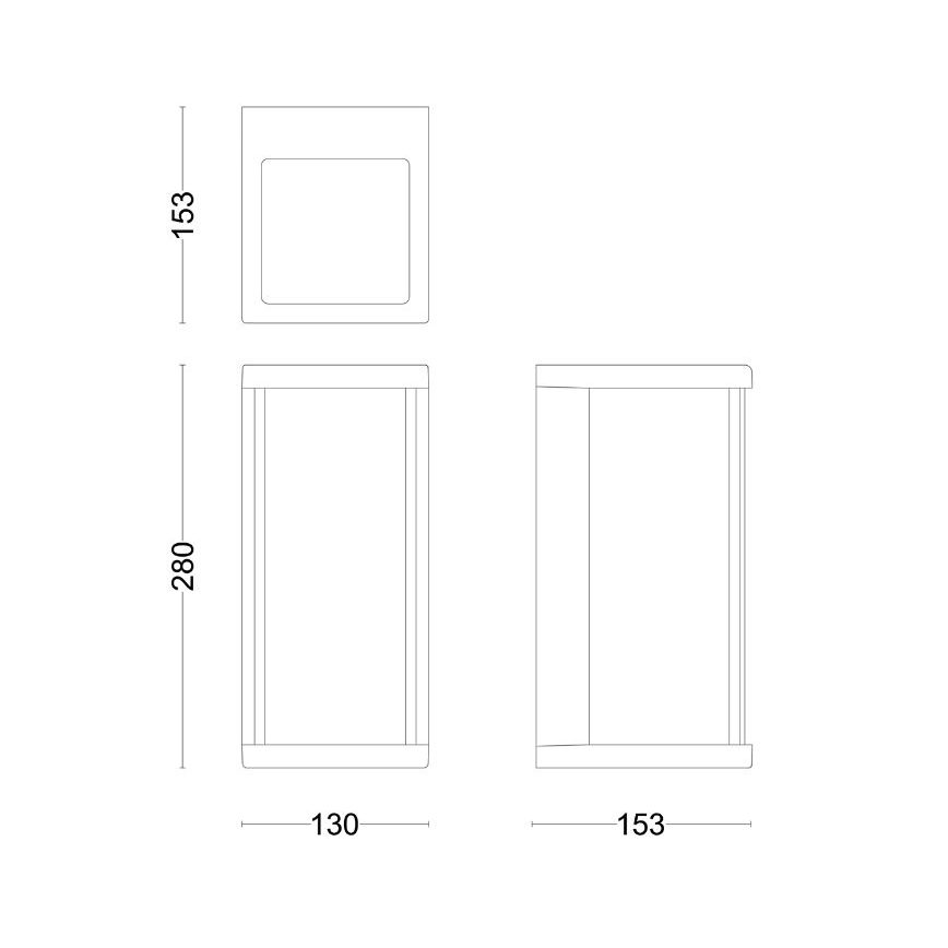 Philips - LED Екстериорен аплик ULYZO LED/12W/230V IP44