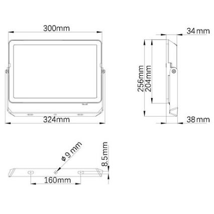 Philips - LED Екстериорен прожектор PROJECTLINE LED/100W/230V IP65 3000K