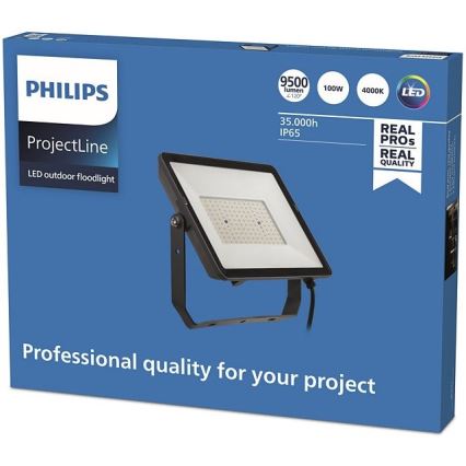 Philips - LED Екстериорен прожектор PROJECTLINE LED/100W/230V IP65 4000K