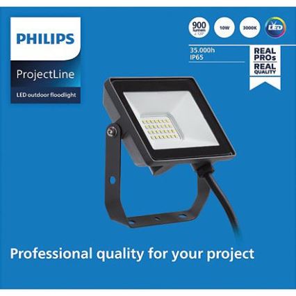Philips - LED Екстериорен прожектор PROJECTLINE LED/10W/230V IP65 3000K