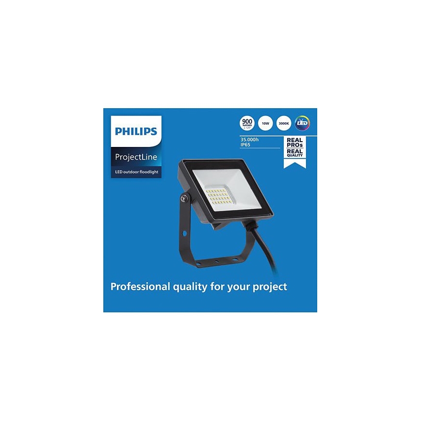 Philips - LED Екстериорен прожектор PROJECTLINE LED/10W/230V IP65 3000K