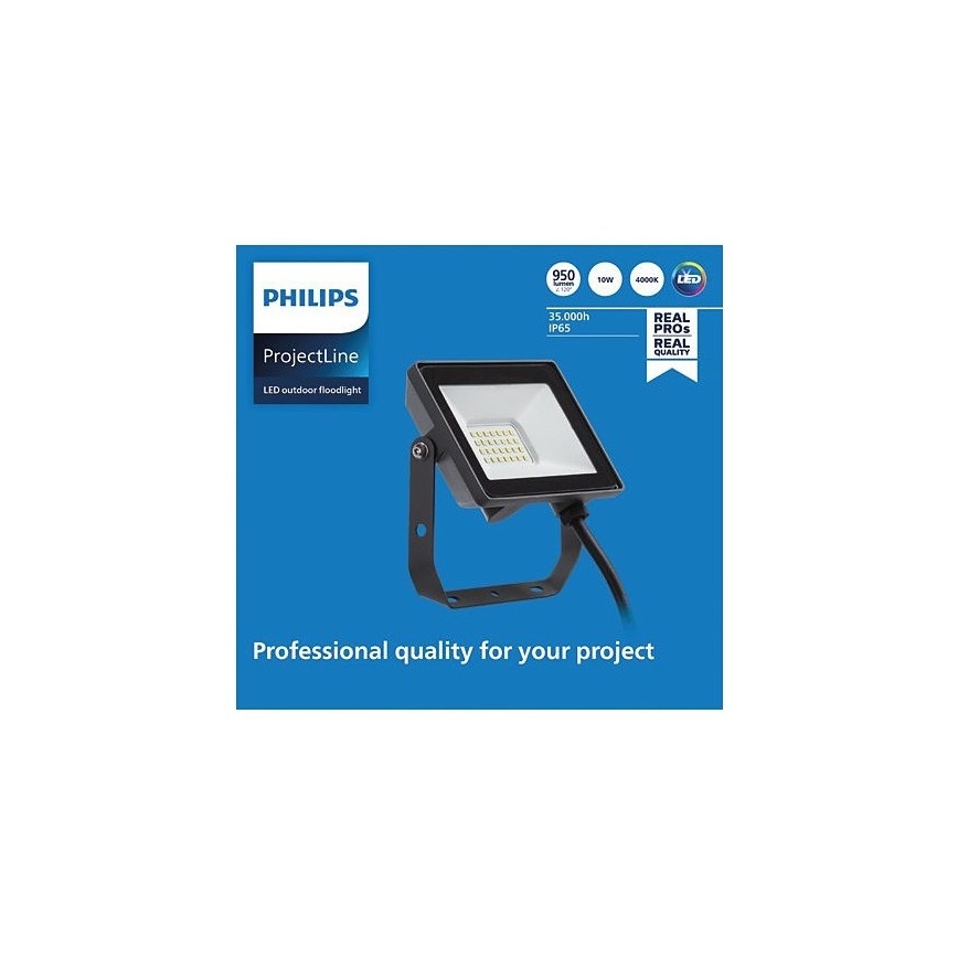 Philips - LED Екстериорен прожектор PROJECTLINE LED/10W/230V IP65 4000K