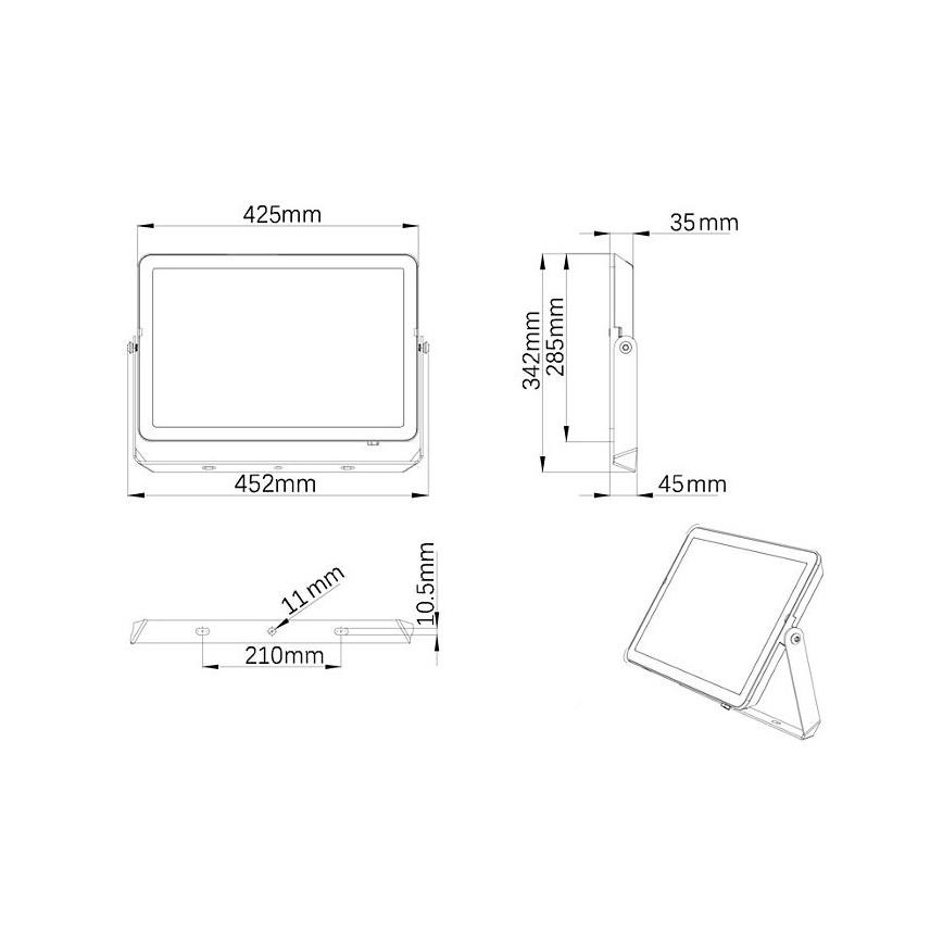 Philips - LED Екстериорен прожектор PROJECTLINE LED/200W/230V IP65 3000K