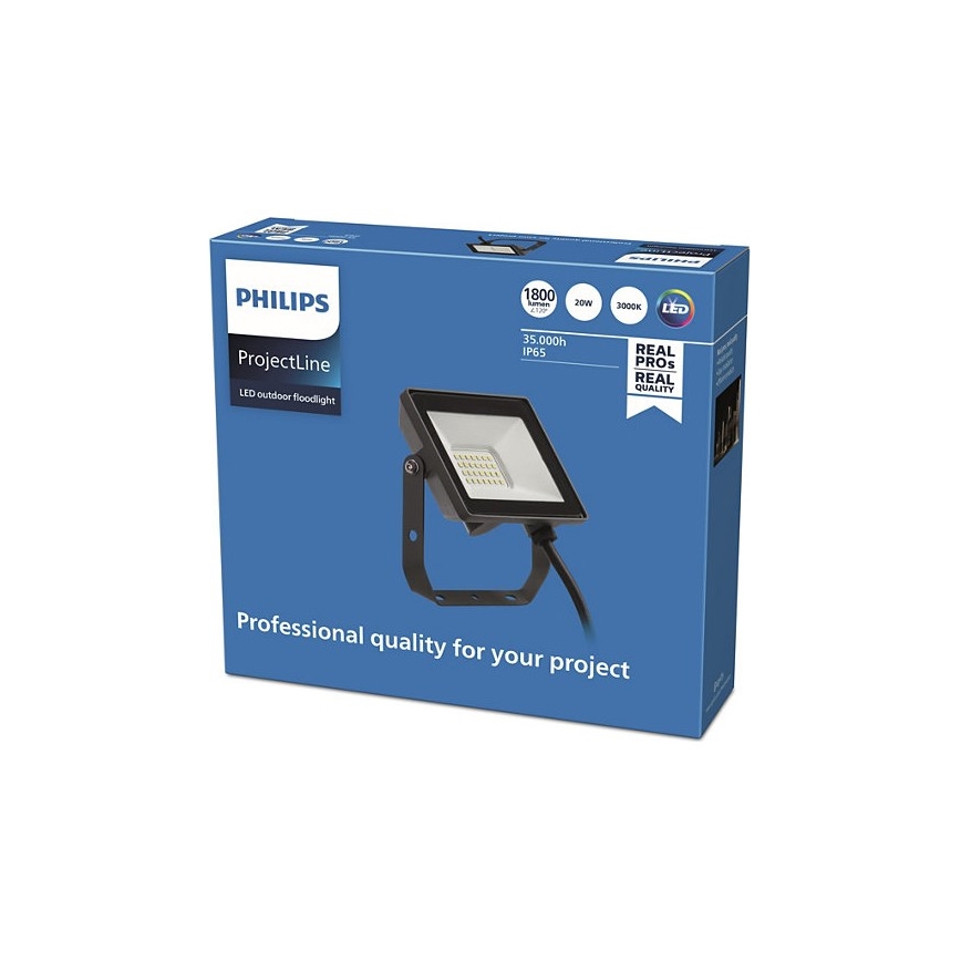 Philips - LED Екстериорен прожектор PROJECTLINE LED/20W/230V IP65 3000K