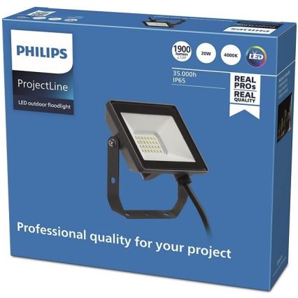 Philips - LED Екстериорен прожектор PROJECTLINE LED/20W/230V IP65 4000K