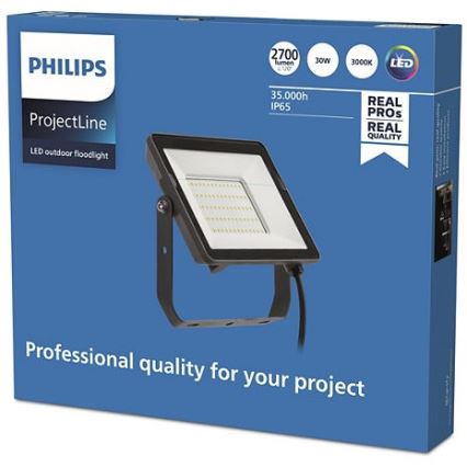 Philips - LED Екстериорен прожектор PROJECTLINE LED/30W/230V IP65 3000K