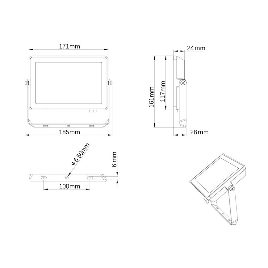 Philips - LED Екстериорен прожектор PROJECTLINE LED/30W/230V IP65 3000K