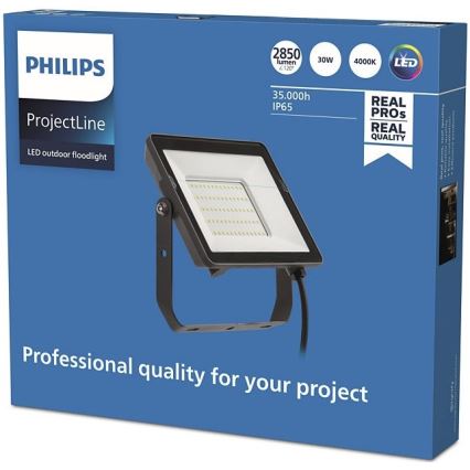 Philips - LED Екстериорен прожектор PROJECTLINE LED/30W/230V IP65 4000K