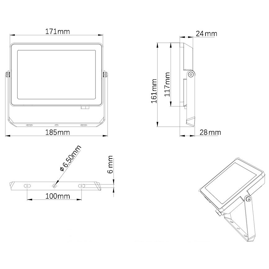 Philips - LED Екстериорен прожектор PROJECTLINE LED/30W/230V IP65 4000K