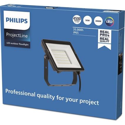 Philips - LED Екстериорен прожектор PROJECTLINE LED/50W/230V IP65 3000K